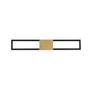 Peekaboo Bath & Wall 32in Black/Aged Brass