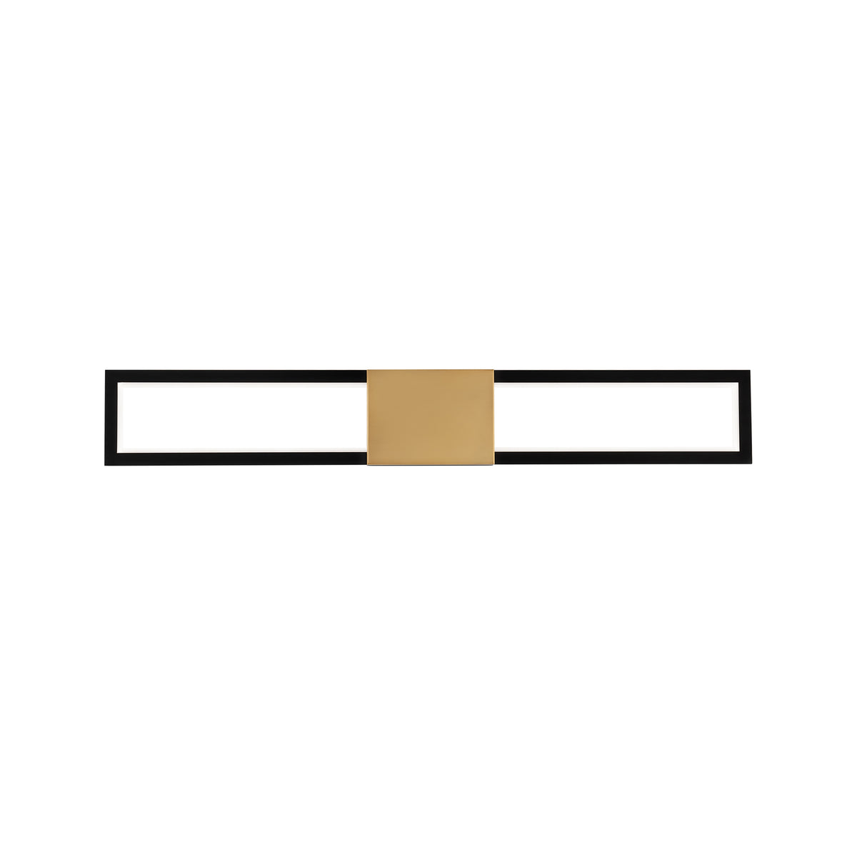 Peekaboo Bath & Wall 32in Black/Aged Brass