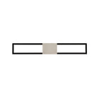 Peekaboo Bath & Wall 32in Black/Brushed Nickel