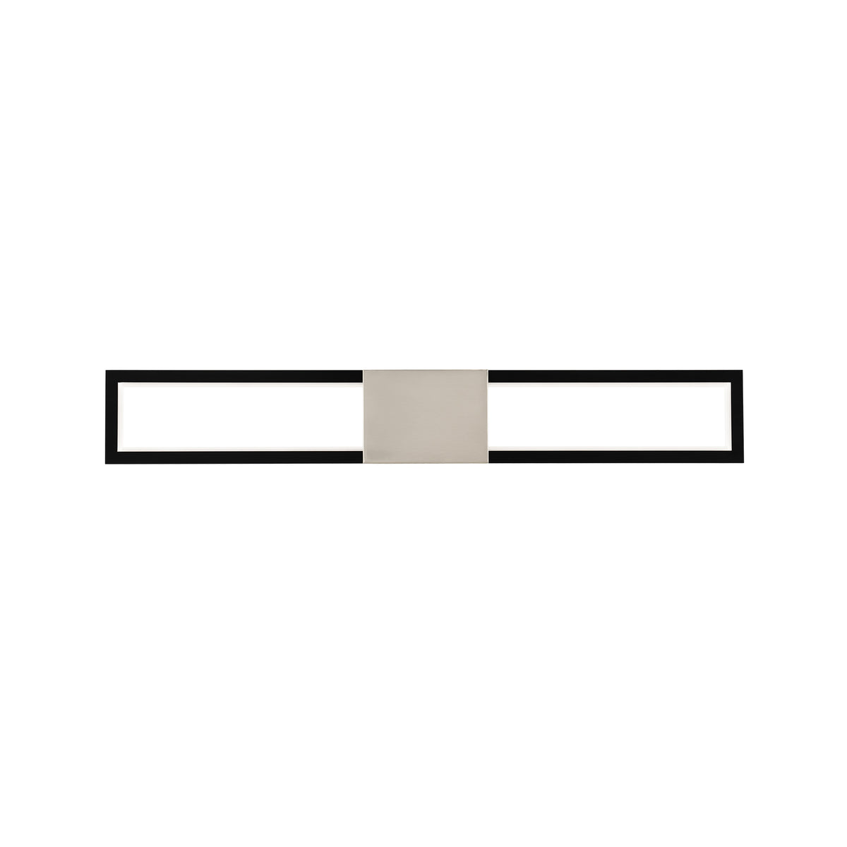 Peekaboo Bath & Wall 32in Black/Brushed Nickel