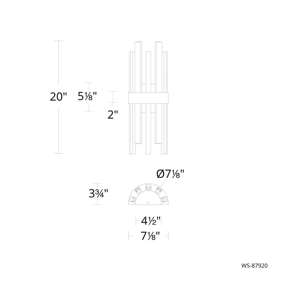 Harmonix Sconce dimensions