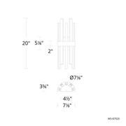 Harmonix Sconce dimensions
