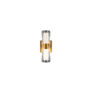 Hourglass 10in Sconce Aged Brass