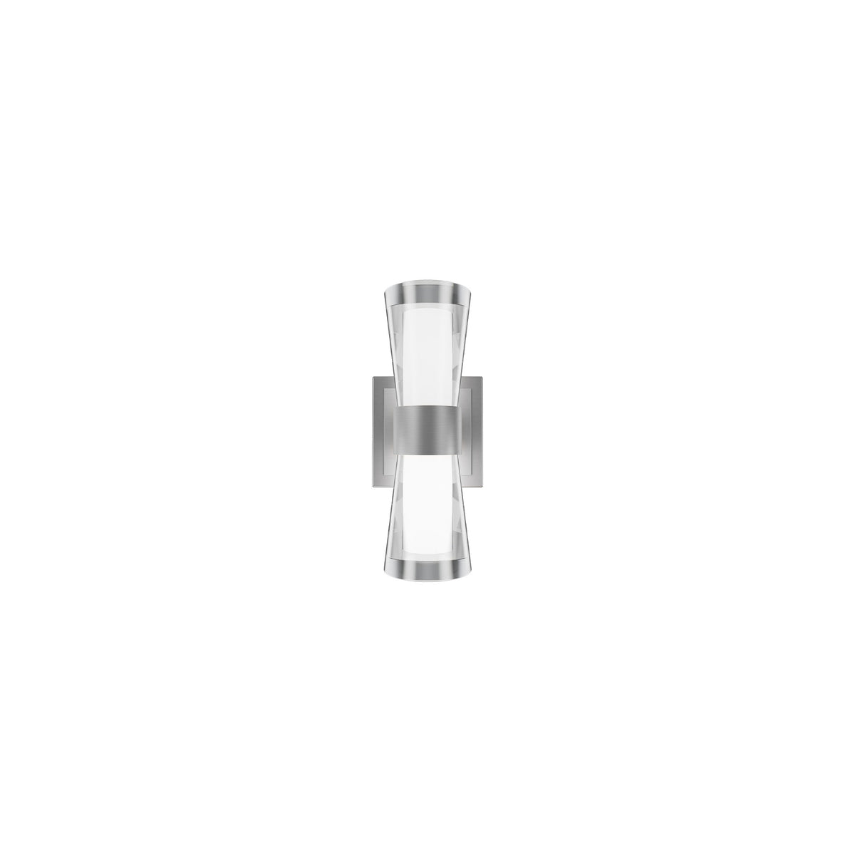 Hourglass 10in Sconce Brushed Nickel