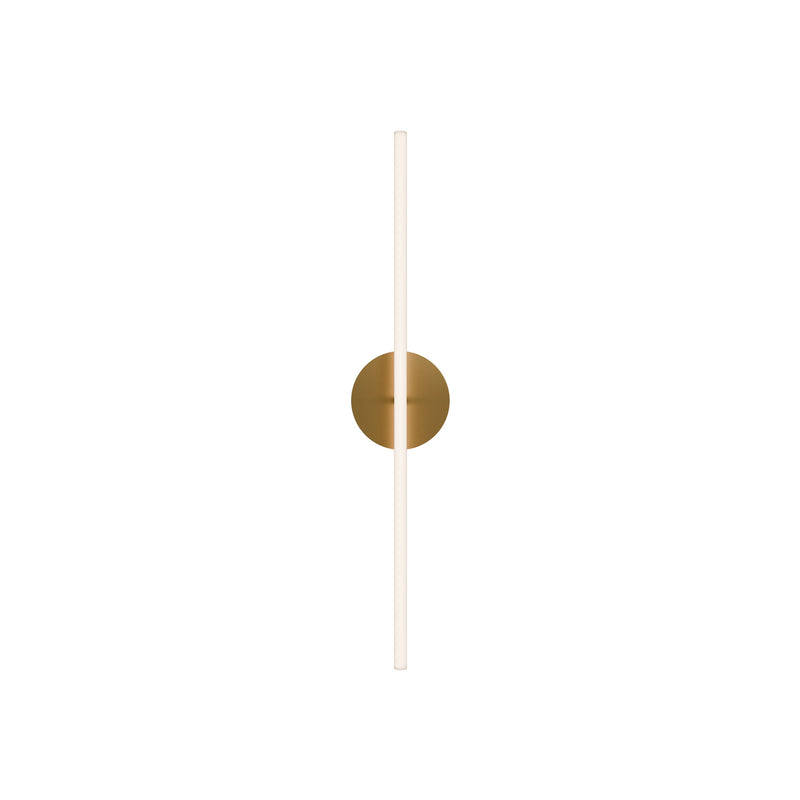 Lanky 27in Wall Sconce Aged Brass