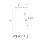 Blade 16in line drawing