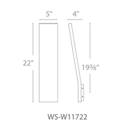 Blade 22in line drawing