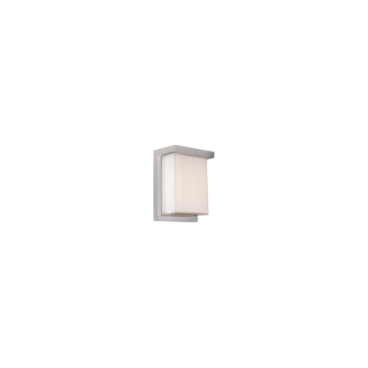 Ledge In/Outdoor Sconce 8IN - Brushed Aluminum