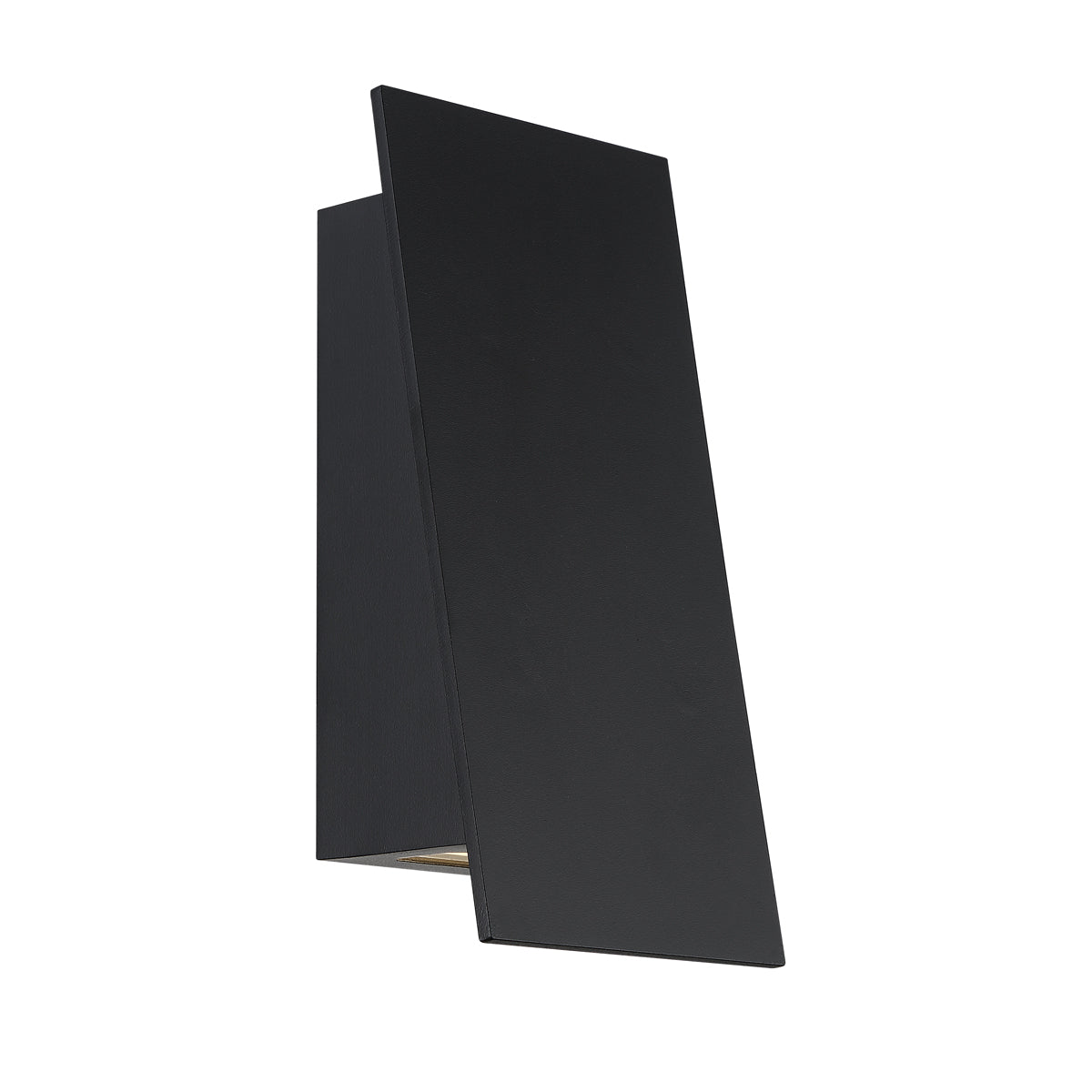 Slant Outdoor Wall Sconce Black