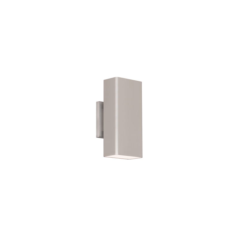 Edgey 10in Outdoor Sconce Brushed Aluminum