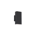 Edgey 10in Outdoor Sconce Black