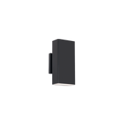 Edgey 10in Outdoor Sconce Black