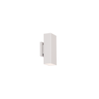 Edgey 10in Outdoor Sconce White