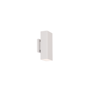 Edgey 10in Outdoor Sconce White