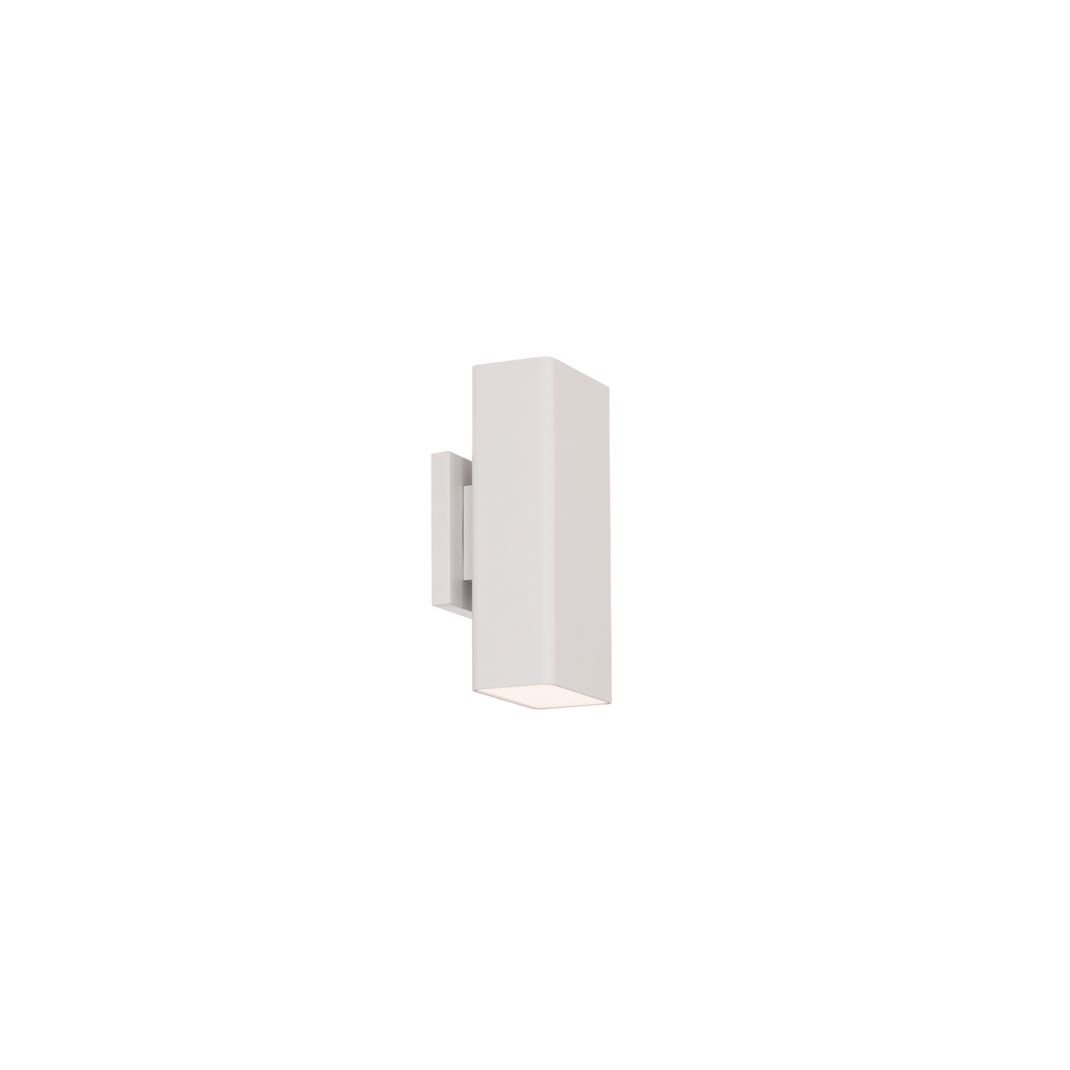 Edgey 10in Outdoor Sconce White