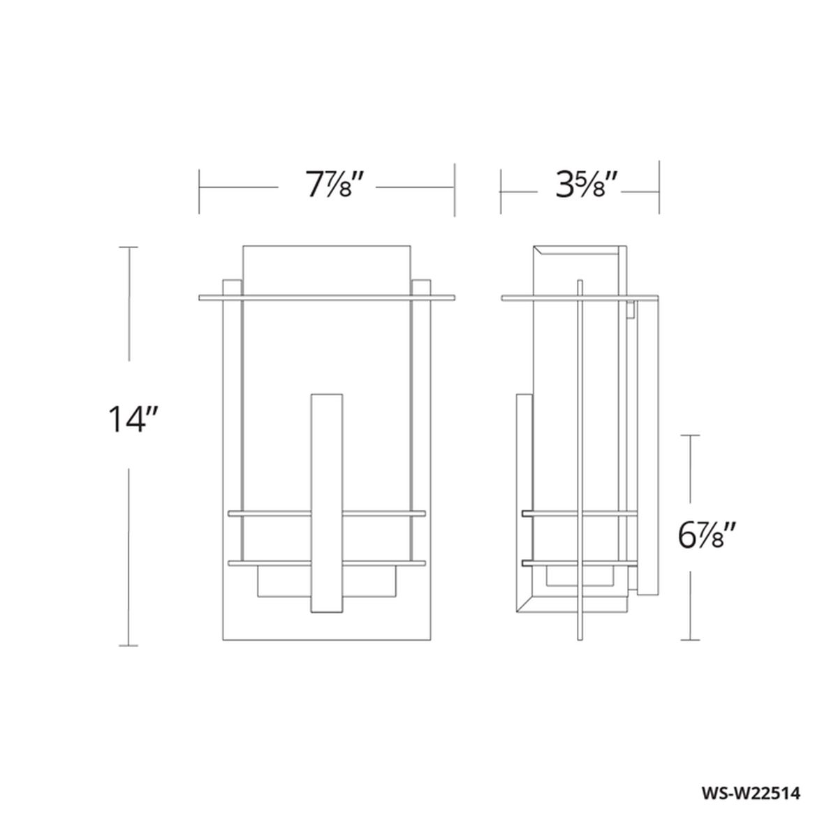 Kyoto Indoor/Outdoor Sconce - Line Drawing