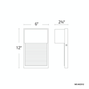 Hiline Sconce 12in dimensions