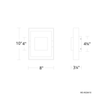 Boxie Outdoor Sconce 10in Line Drawing