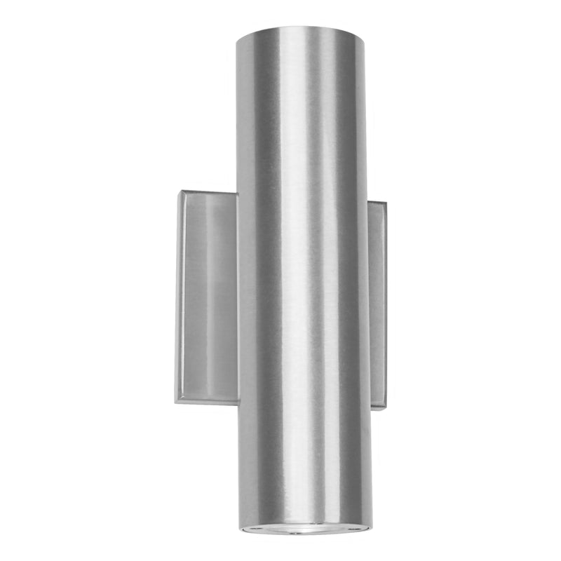 Caliber Outdoor Wall Sconce 10in Brushed Aluminum