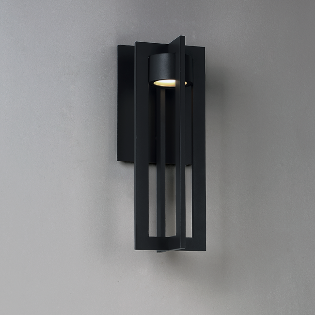 Chamber 16in Outdoor Sconce Black