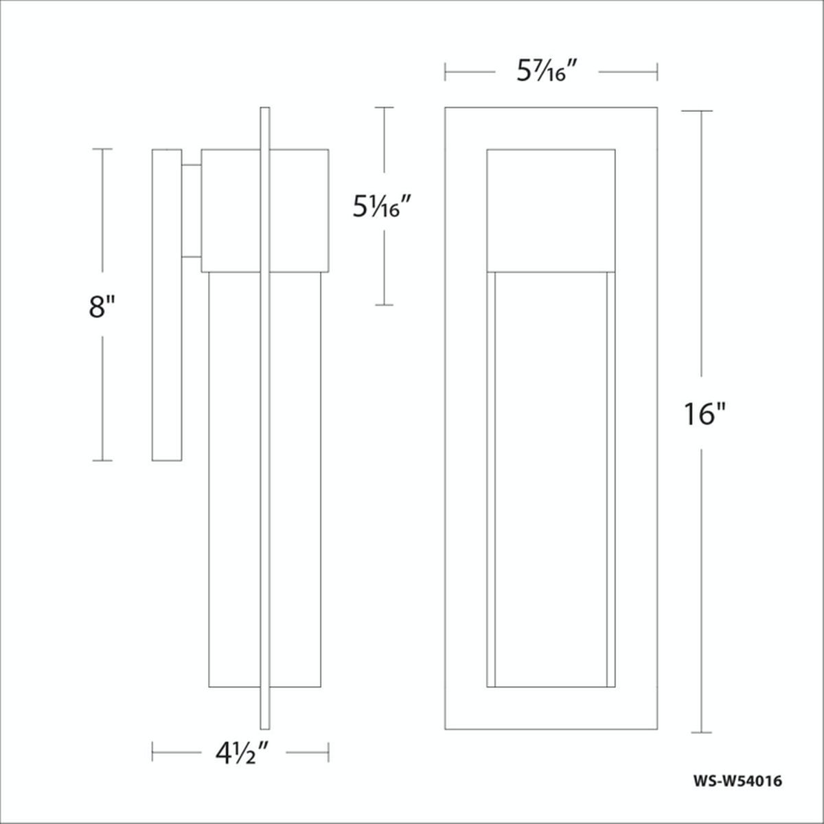 Mist 16in line drawing