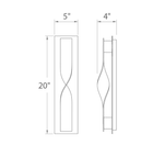 Twist Indoor/Outdoor Sconce