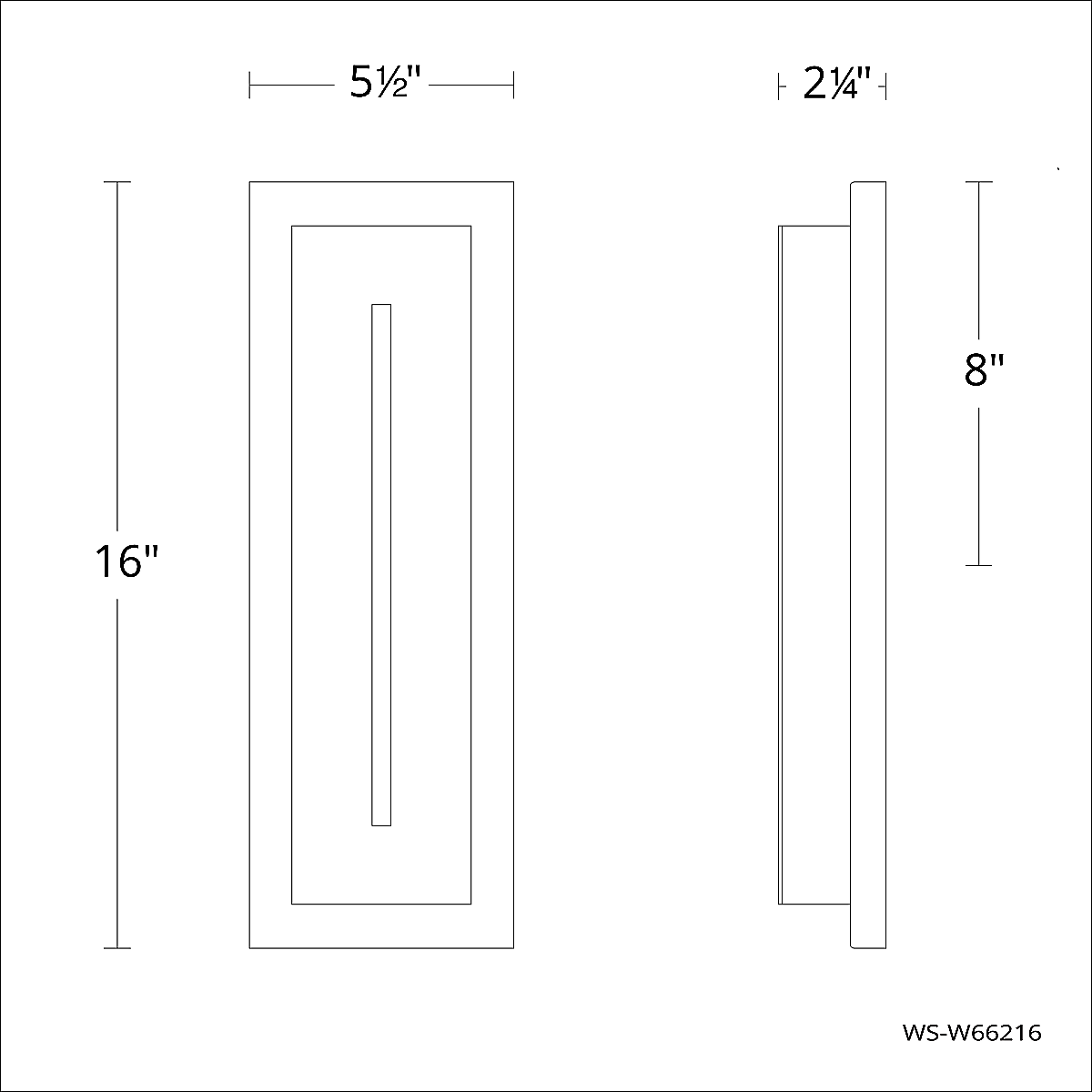 Midnight 16in line drawing