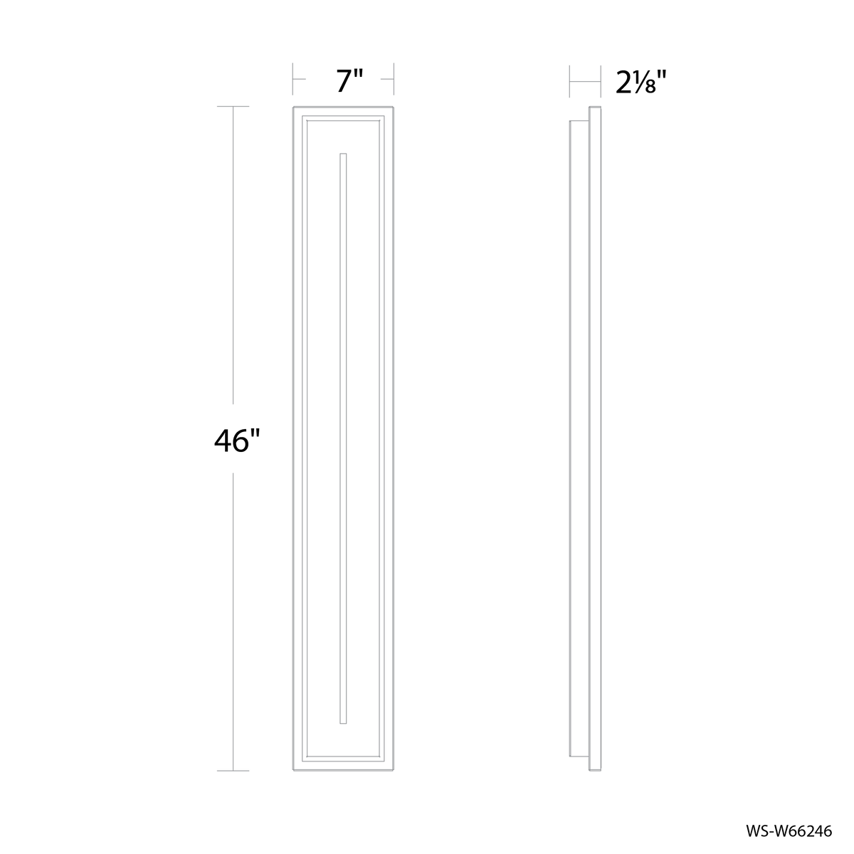 Midnight 46in line drawing