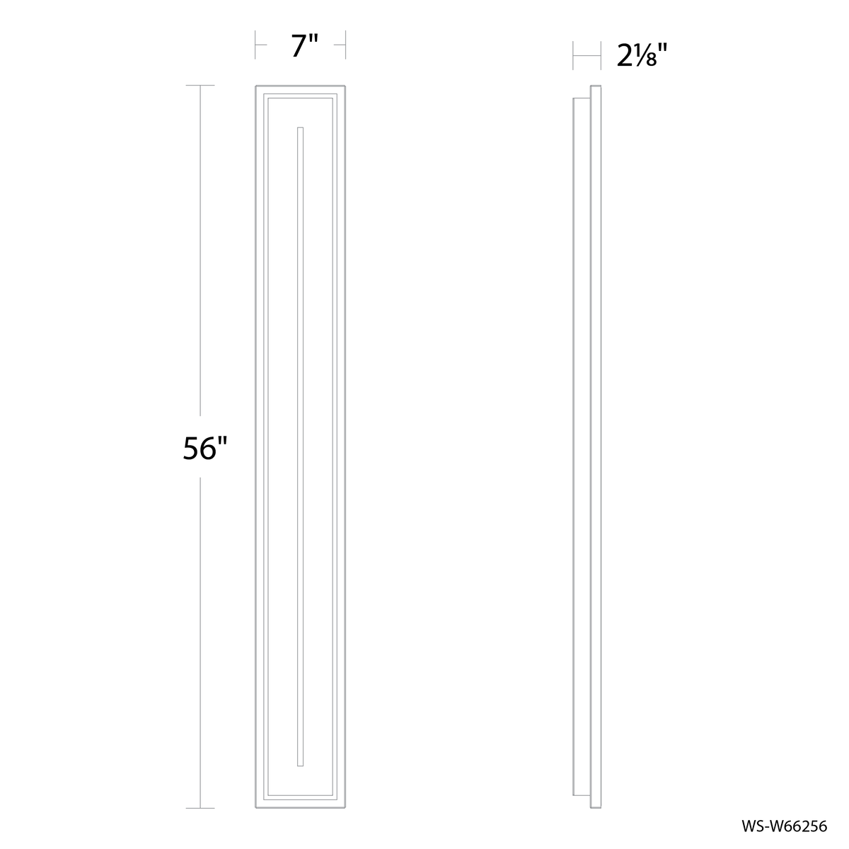 Midnight 56in line drawing