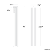 Krimp Outdoor Sconce 36IN - Line Drawing