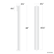 Krimp Outdoor Sconce 48IN - Line Drawing