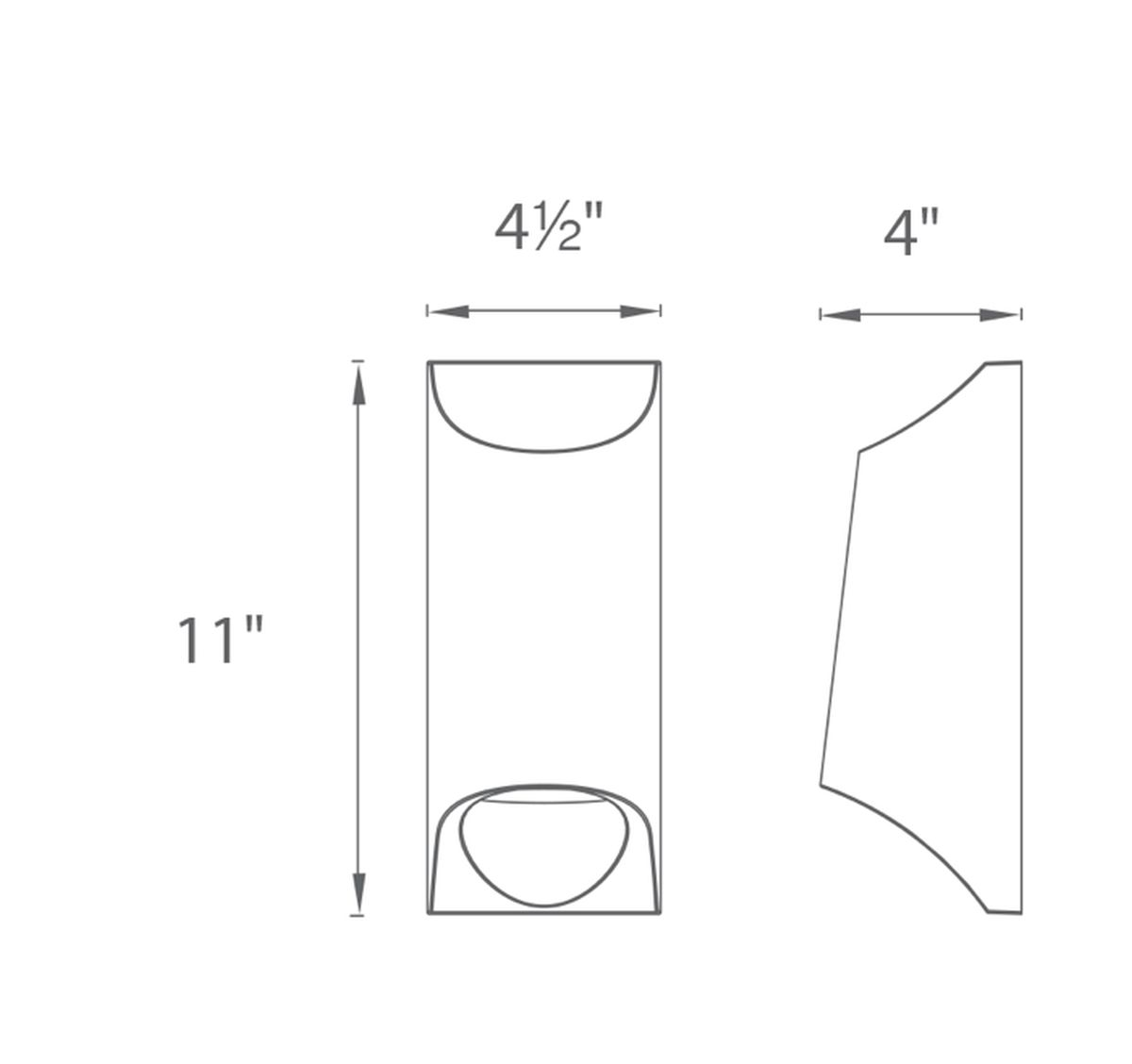 Mega Outdoor Sconce line drawing