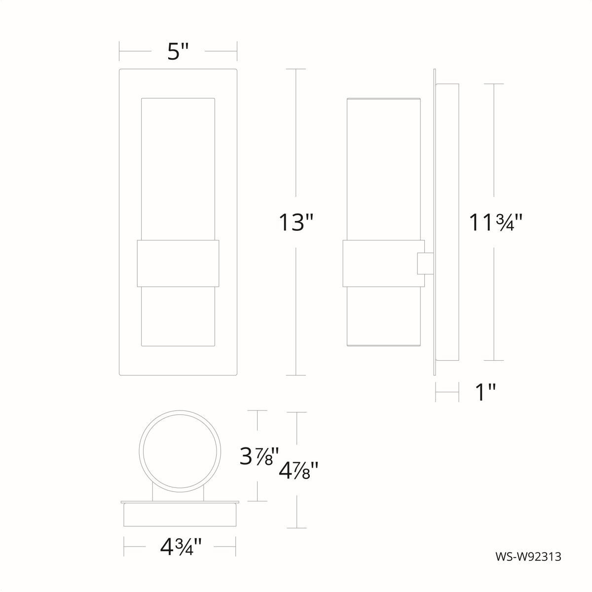Beacon 13in line drawing