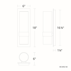 Beacon 18in line drawing